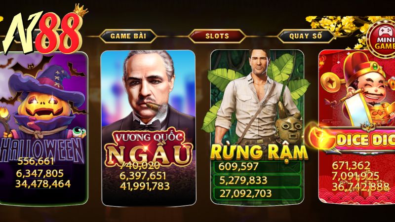 Các loại game slot online phổ biến tại N88